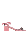 Roger Vivier Vivier Blossom  Sandal In Suede In Pink