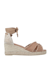 Castaã±er Espadrilles In Camel