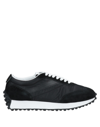 DOUCAL'S DOUCAL'S MAN SNEAKERS BLACK SIZE 9 SOFT LEATHER, TEXTILE FIBERS,17146639OF 9