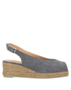 Castaã±er Espadrilles In Steel Grey