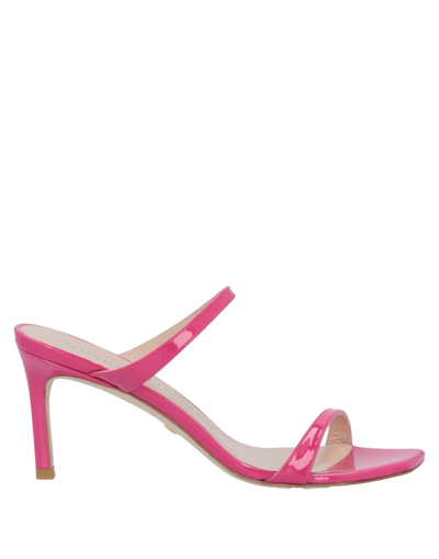 STUART WEITZMAN STUART WEITZMAN WOMAN SANDALS FUCHSIA SIZE 7 LEATHER,17127291FA 10