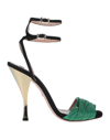 Elisabetta Franchi Sandals In Green