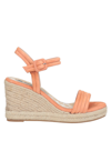 MTNG MTNG WOMAN ESPADRILLES APRICOT SIZE 7.5 TEXTILE FIBERS,17145605PJ 9