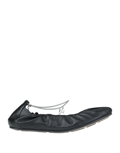 Vic Matie Ballet Flats In Black