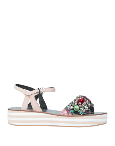 Luciano Barachini Sandals In Pink