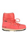 Moon Boot Ankle Boots In Red