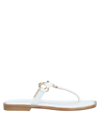 Stuart Weitzman Toe Strap Sandals In White