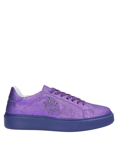 Philipp Plein Sneakers In Purple