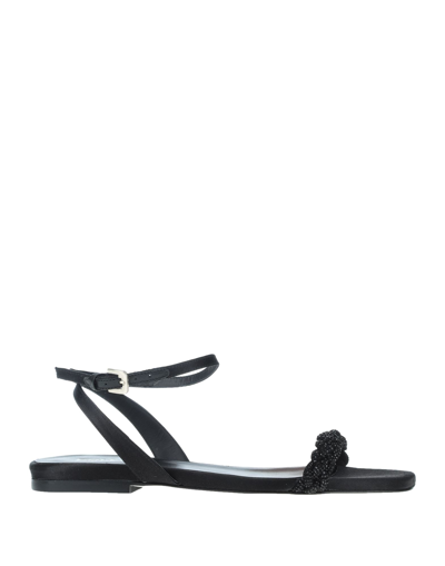 Pollini Sandals In Black
