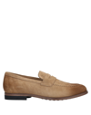 Tod's Suede Loafers In Beige