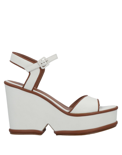 Elvio Zanon Sandals In White