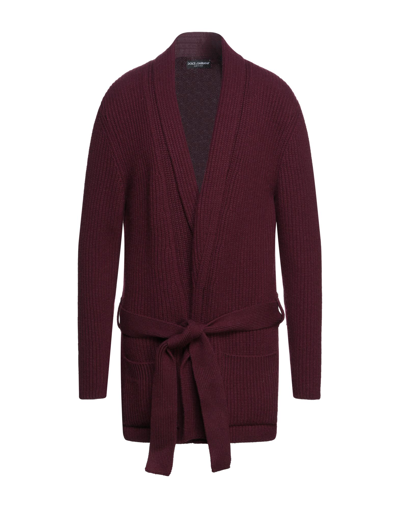 Dolce & Gabbana Cardigans In Maroon
