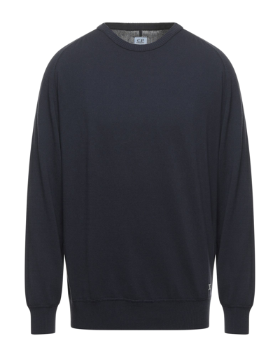 C.p. Company Sweaters In Dark Blue