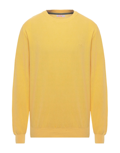 Sun 68 Sweaters In Yellow