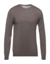 Paolo Pecora Sweaters In Brown