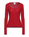 Bottega Veneta Sweaters In Red