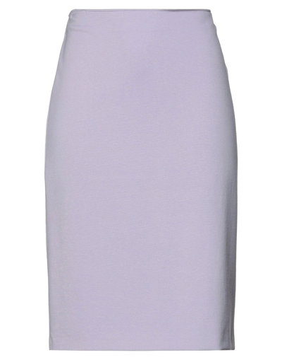 Emporio Armani Midi Skirts In Lilac