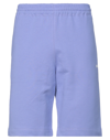 Msgm Man Shorts & Bermuda Shorts Lilac Size Xs Cotton In Purple