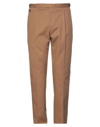 Pt Torino Pt Turin Low Waist Pants In Cotton - Atterley In Camel