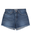 DON THE FULLER DON THE FULLER WOMAN DENIM SHORTS BLUE SIZE 28 COTTON,13663746BC 5