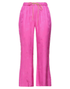 Merci .., Woman Pants Fuchsia Size 4 Viscose In Fuchsia