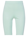 Kontatto Woman Shorts & Bermuda Shorts Light Green Size S Polyester, Elastane