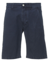 Daniele Alessandrini Man Shorts & Bermuda Shorts Midnight Blue Size 29 Cotton, Elastane