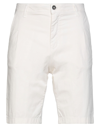 Squad² Man Shorts & Bermuda Shorts White Size 30 Cotton, Elastane In Beige