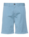 Sun 68 Man Shorts & Bermuda Shorts Pastel Blue Size 29 Cotton, Elastane