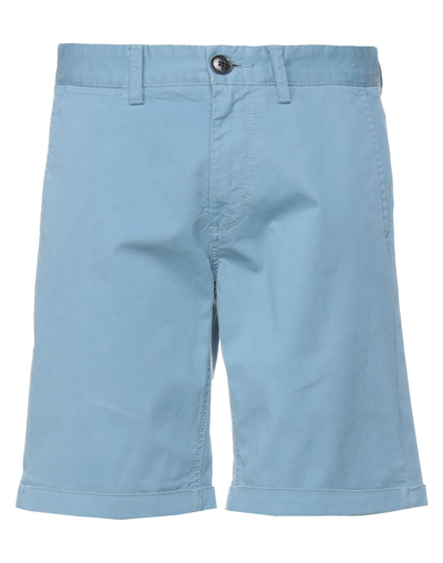 Sun 68 Man Shorts & Bermuda Shorts Pastel Blue Size 38 Cotton, Elastane In Blue