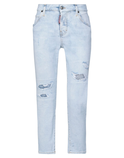 Dsquared2 Denim Cropped In Blue