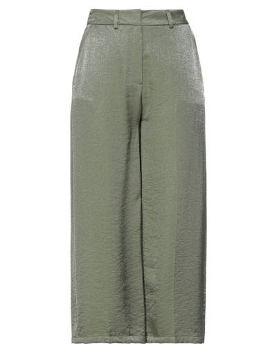 Liu •jo Cropped Pants In Green