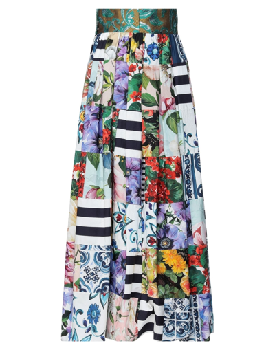 Dolce & Gabbana Long Skirts In Green