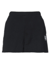 Opening Ceremony Black Warped Logo Sweat Shorts In Black