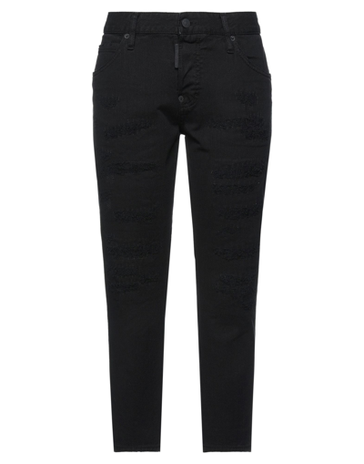 Dsquared2 Woman Jeans Black Size 2 Cotton, Elastane