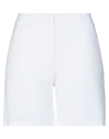 Merci .., Woman Shorts & Bermuda Shorts White Size 4 Cotton, Elastane