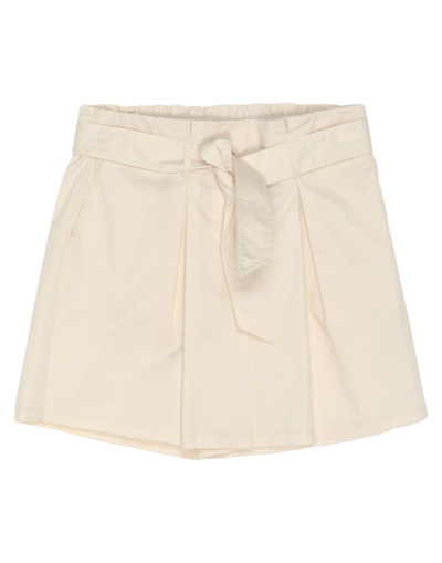 Kaos Jeans Woman Shorts & Bermuda Shorts Ivory Size 6 Cotton, Polyamide, Elastane In White