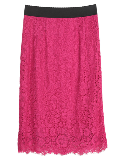 Dolce & Gabbana Midi Skirts In Fuchsia