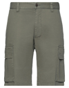 Devore Incipit Man Shorts & Bermuda Shorts Military Green Size 28 Cotton, Elastane