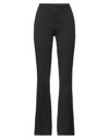 Manila Grace Woman Pants Black Size 6 Cotton, Elastane