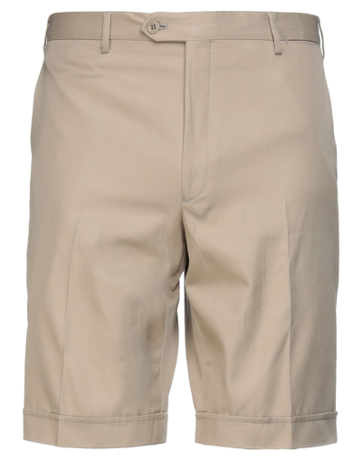 Brioni Man Shorts & Bermuda Shorts Beige Size 42 Cotton