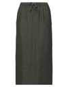 American Vintage Long Skirts In Military Green