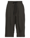 Hache Woman Shorts & Bermuda Shorts Dark Brown Size 4 Cotton
