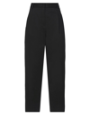 Merci .., Woman Pants Black Size 10 Cotton, Elastane