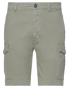 Brian Dales Man Shorts & Bermuda Shorts Military Green Size 30 Cotton, Elastane