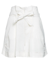 MANILA GRACE MANILA GRACE WOMAN SHORTS & BERMUDA SHORTS WHITE SIZE 4 LINEN,13665794PH 4