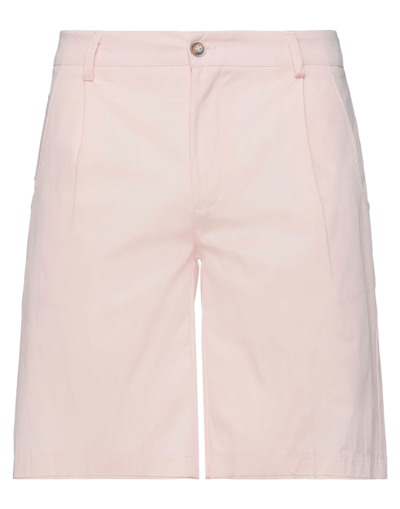 Daniele Alessandrini Homme Man Shorts & Bermuda Shorts Pink Size 30 Cotton, Elastane