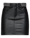 GAELLE PARIS GAËLLE PARIS WOMAN MINI SKIRT BLACK SIZE 31 POLYURETHANE, POLYESTER,13666951IN 3