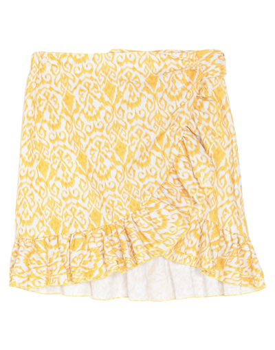 Soallure Mini Skirts In Yellow
