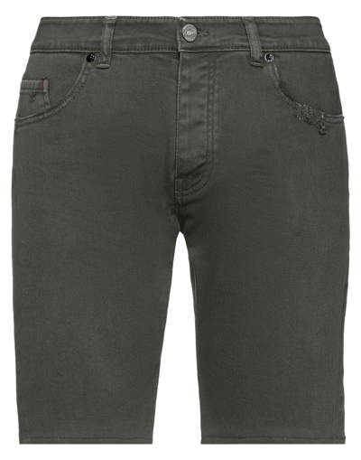 Pmds Premium Mood Denim Superior Denim Shorts In Military Green